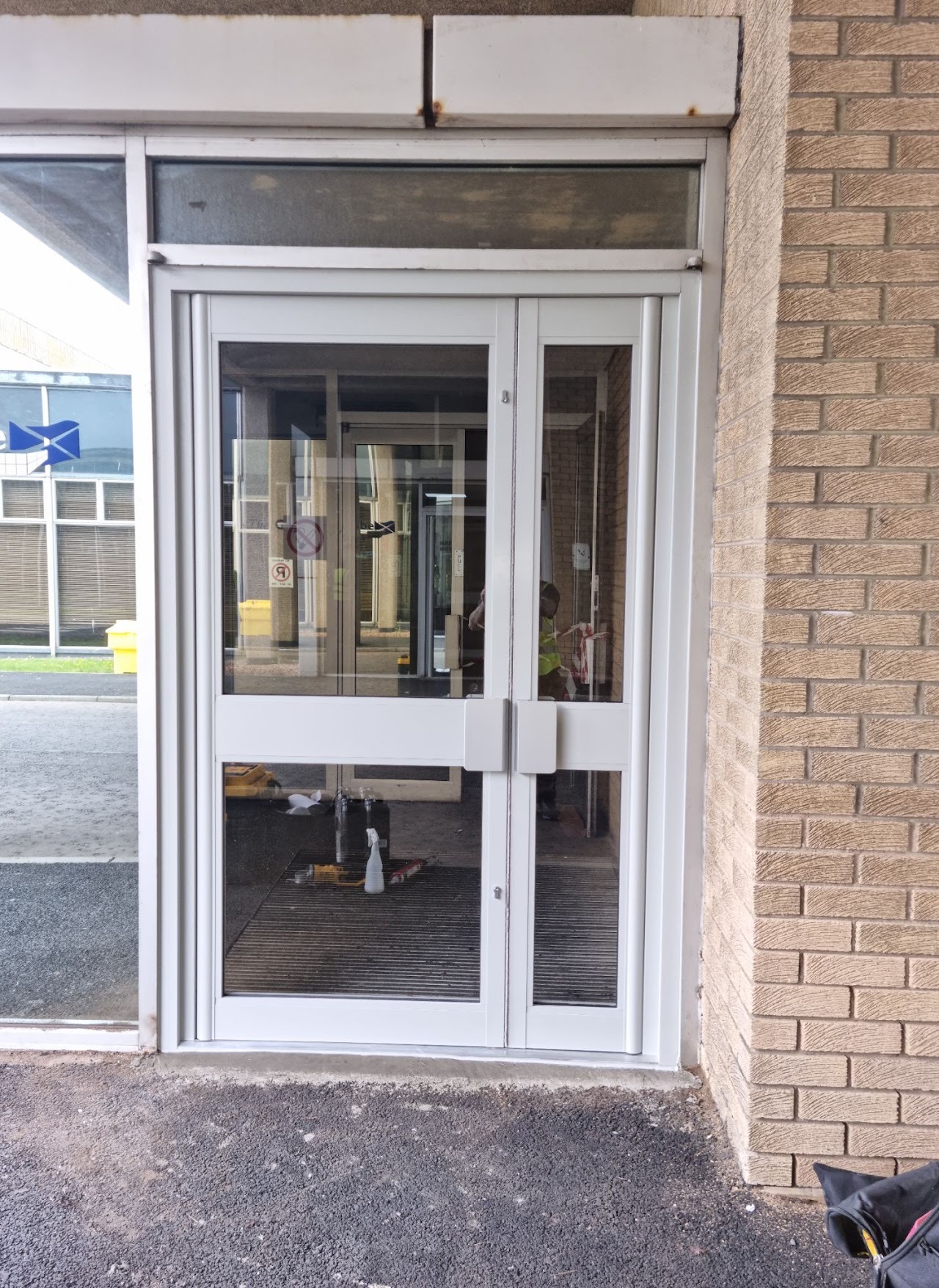 Steel fire doorset installed to BS 8214